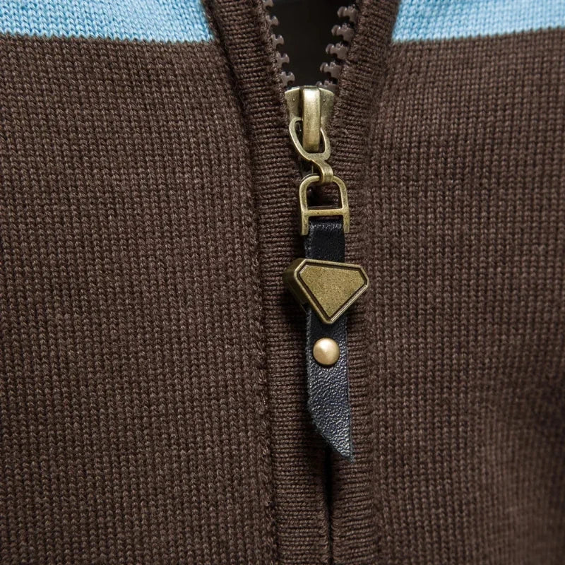 Elarova | Herren Strickjacke mit Reißverschluss