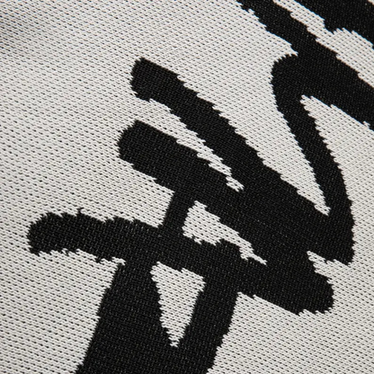 Elarova | Herren-Strickpullover mit Graffiti-Print