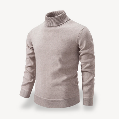 Elarova | Herren-Strickpullover mit Rollkragen