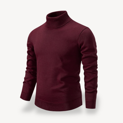 Elarova | Herren-Strickpullover mit Rollkragen