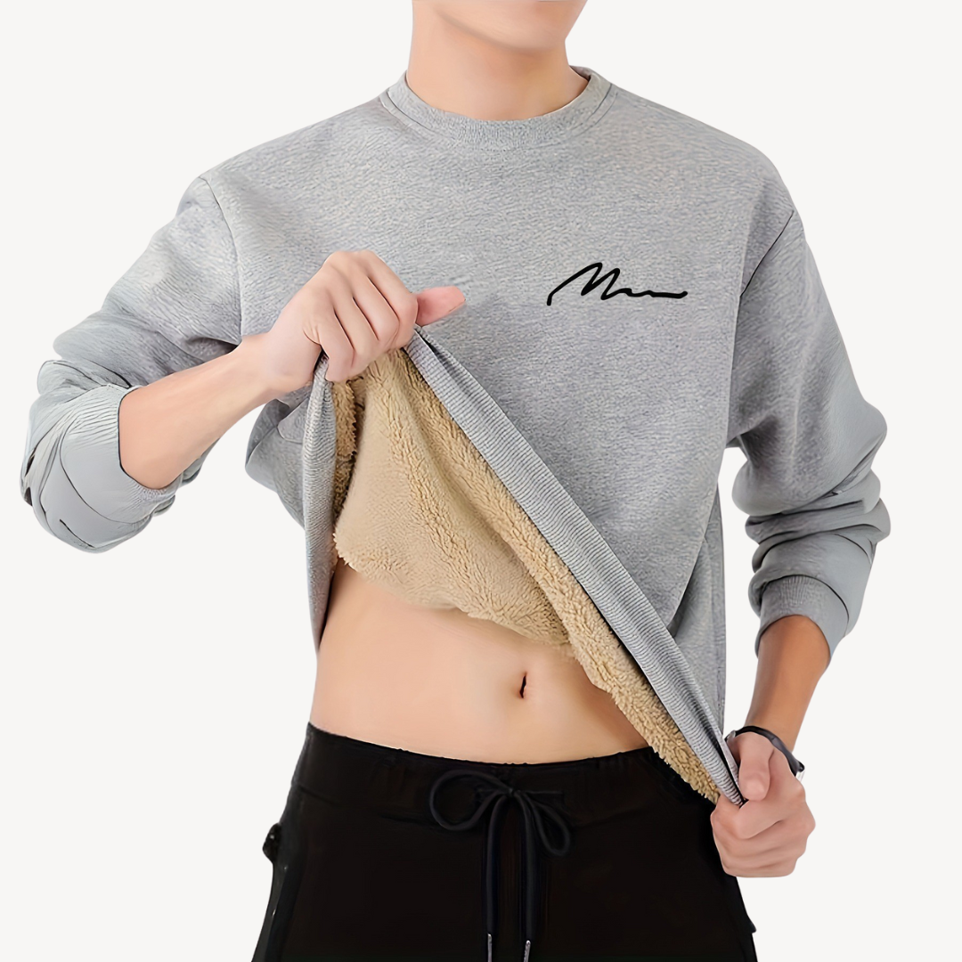 Elarova | Herren-Sweatshirt mit Fleecefutter