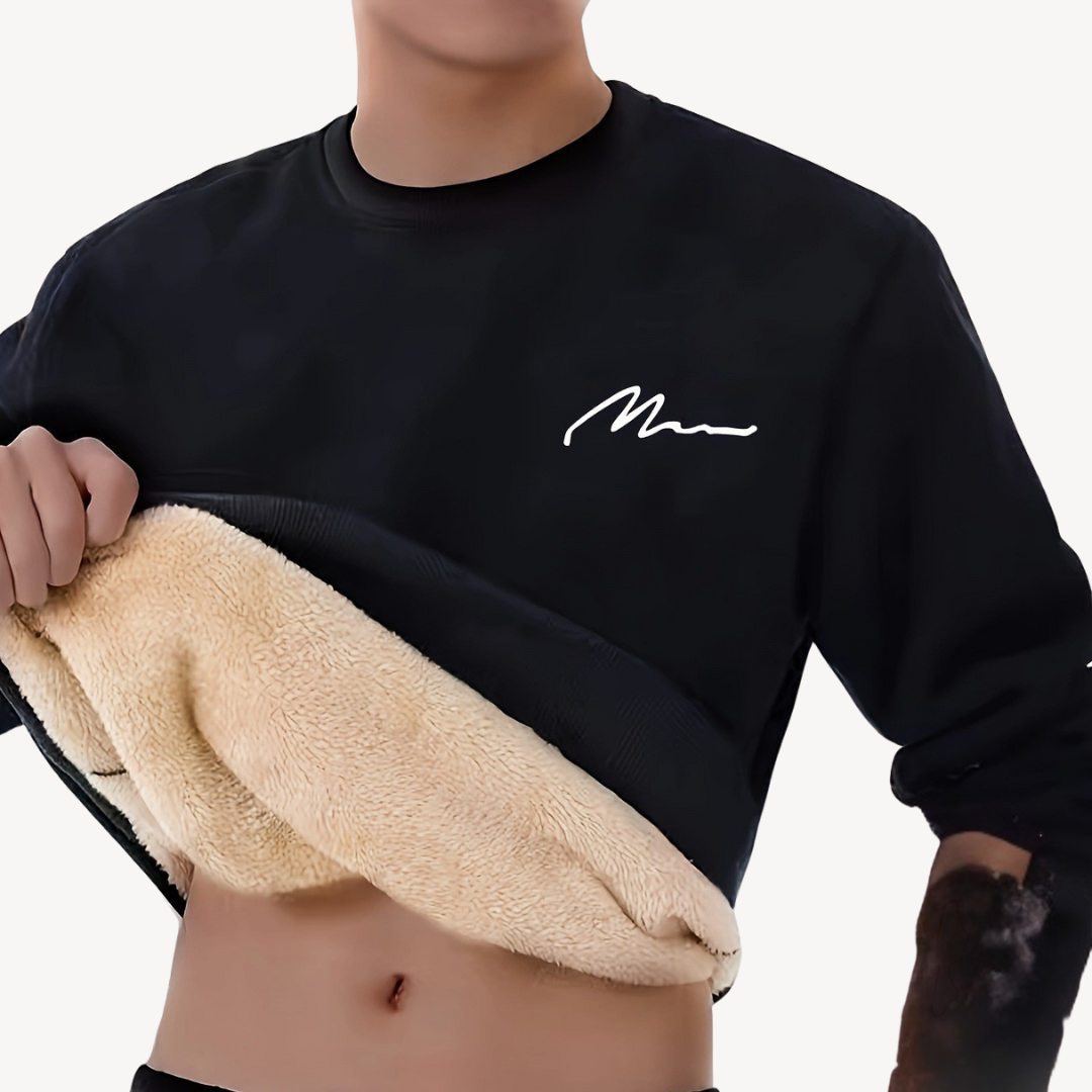 Elarova | Herren-Sweatshirt mit Fleecefutter