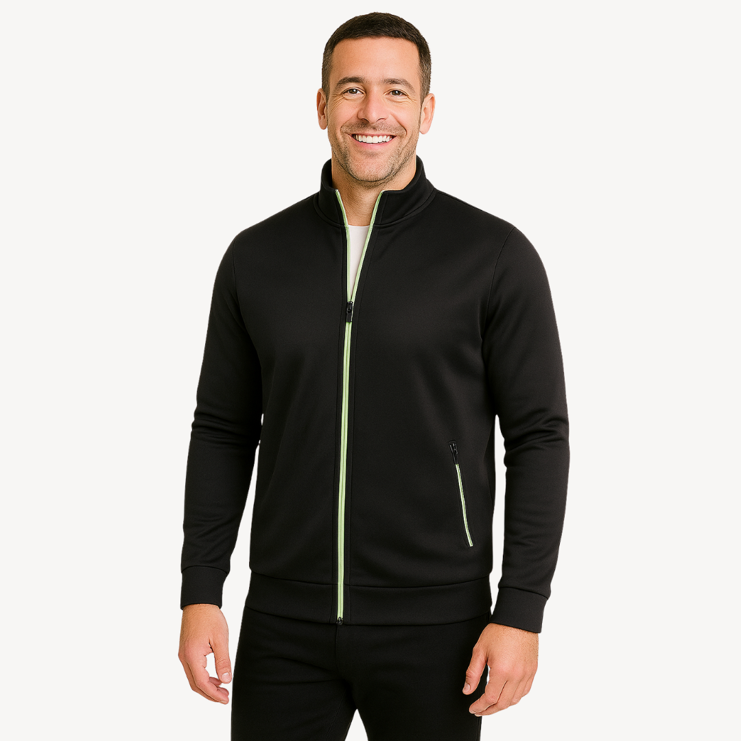 Elarova | Herren-Trainingsjacke mit Reißverschluss