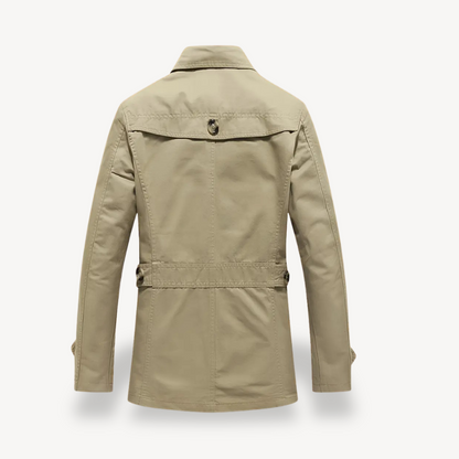 Elarova | Herren-Trenchcoat aus Baumwollmischung