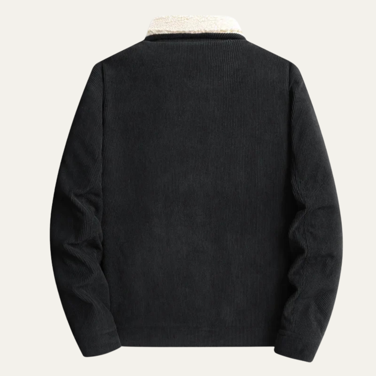 Elarova | Herren-Truckerjacke aus Cord mit Futter aus Kunstfell