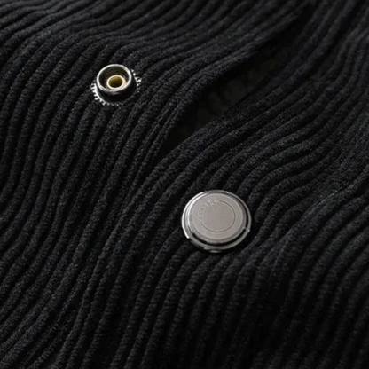 Elarova | Herren-Truckerjacke aus Cord mit Futter aus Kunstfell