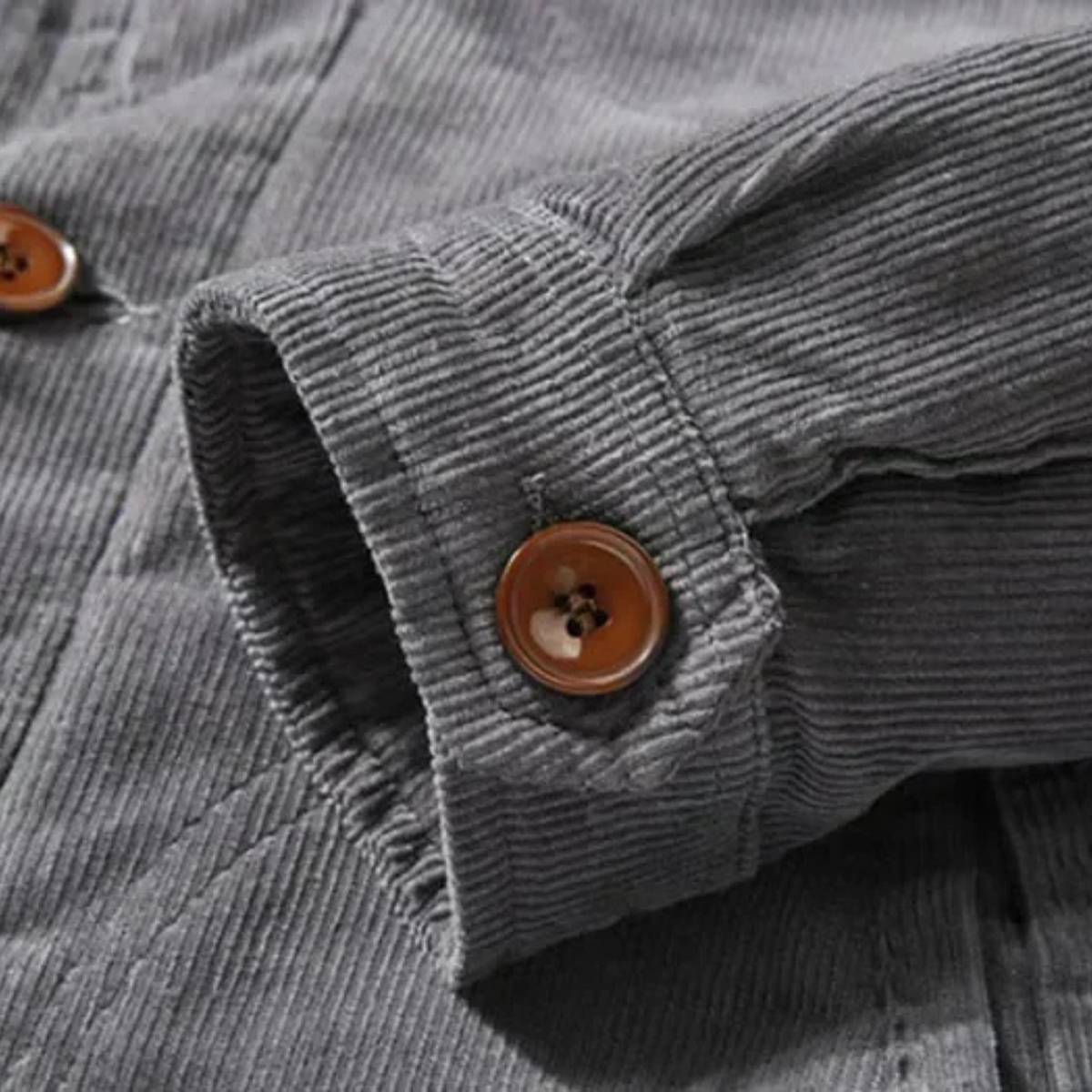 Elarova | Herren-Truckerjacke mit Kragen, Cord und Sherpa-Futter