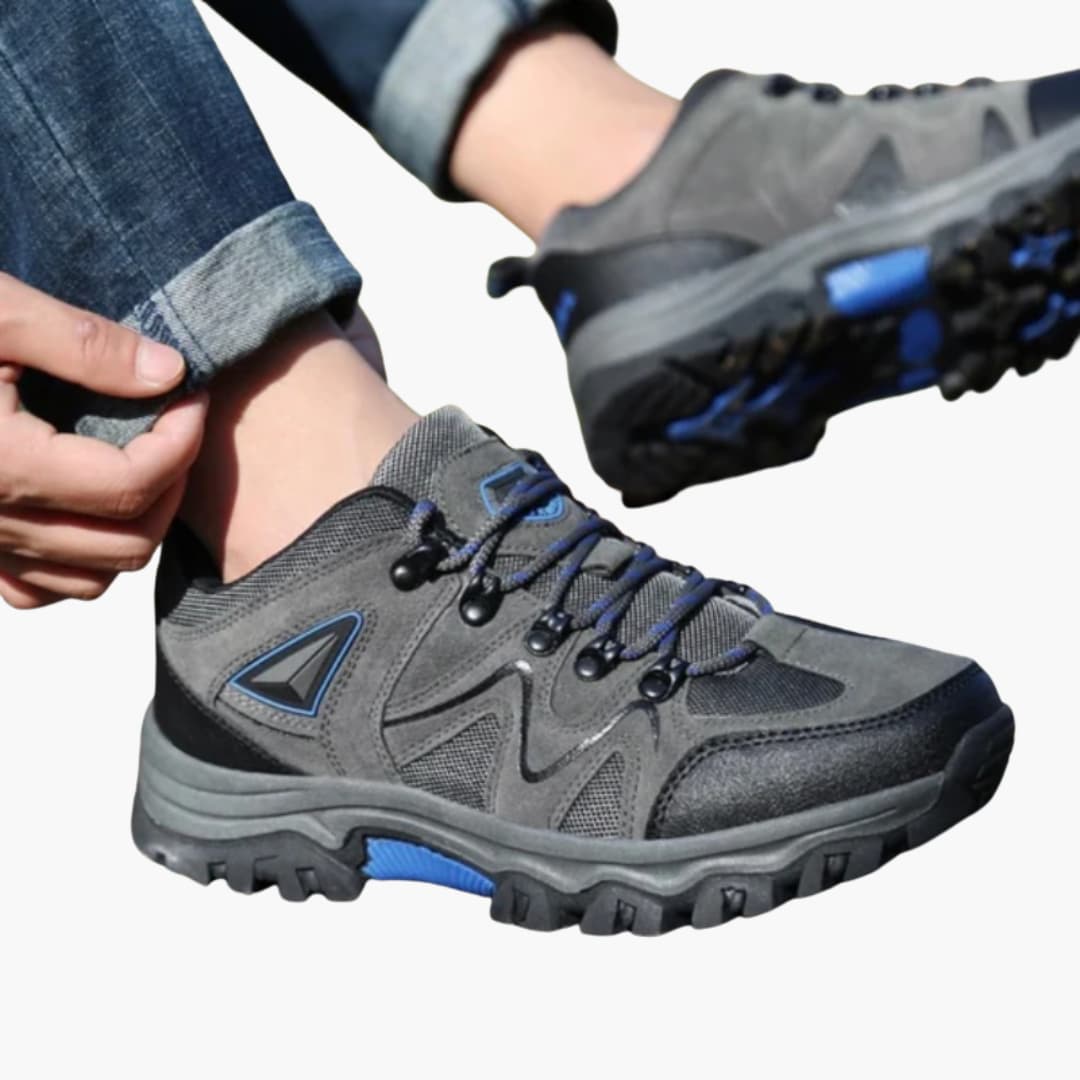 Elarova | Herren-Wanderschuhe mit Schnürverschluss und strukturierter Außensohle