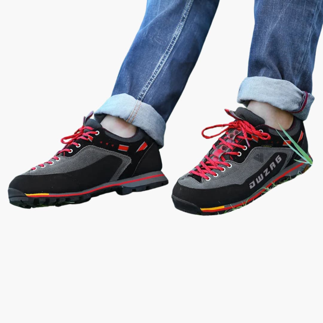 Elarova | Herren-Wanderschuhe mit Schnürverschluss und strukturierter Außensohle