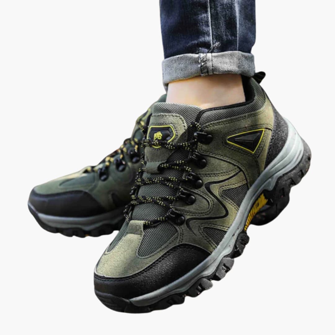 Elarova | Herren-Wanderschuhe mit Schnürverschluss und strukturierter Außensohle