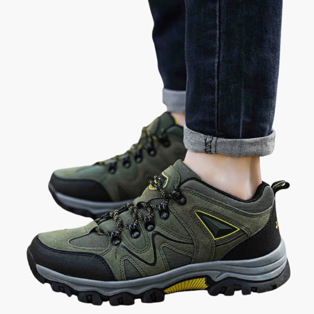 Elarova | Herren-Wanderschuhe mit Schnürverschluss und strukturierter Außensohle