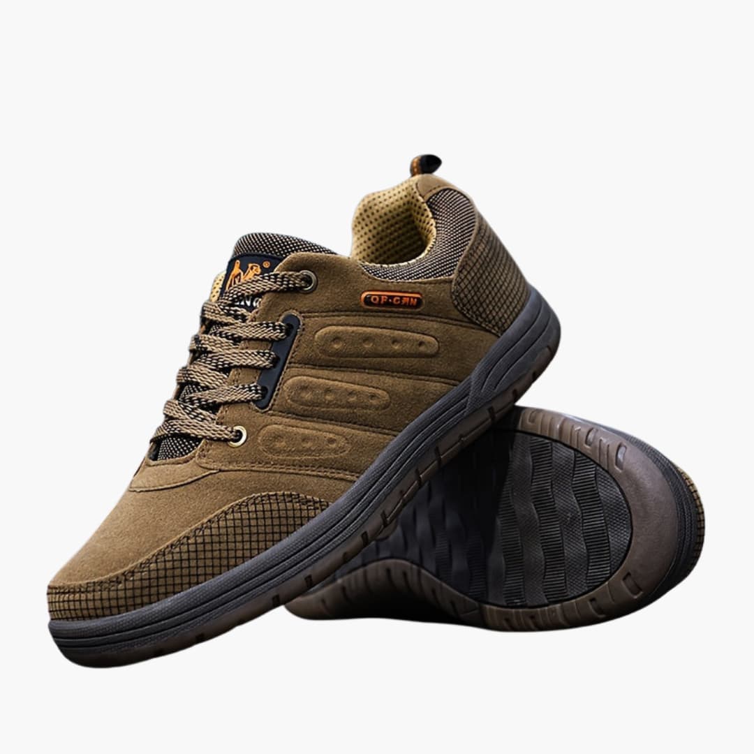 Elarova | Herren-Wanderschuhe mit Schnürverschluss und strukturierter Außensohle