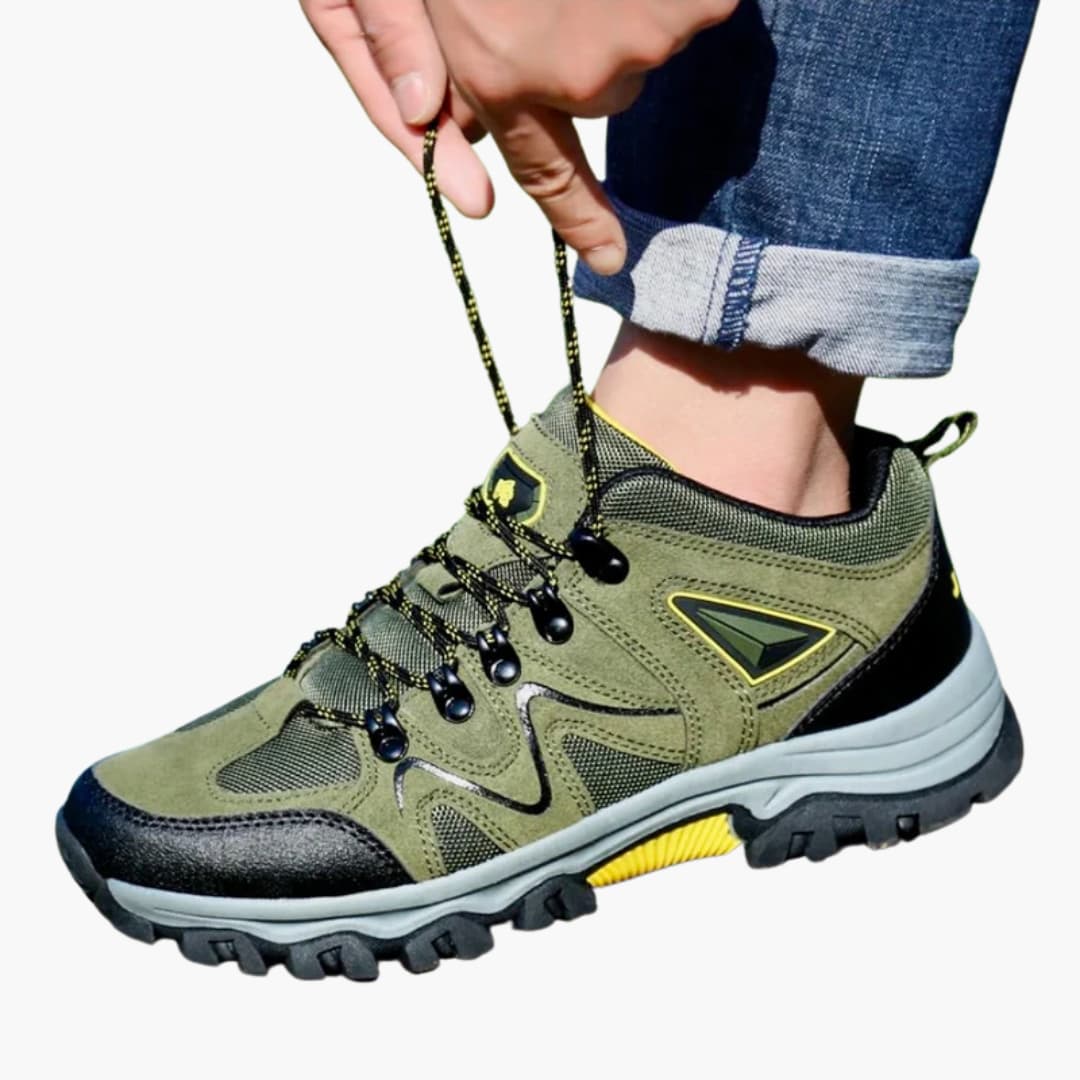 Elarova | Herren-Wanderschuhe mit Schnürverschluss und strukturierter Außensohle
