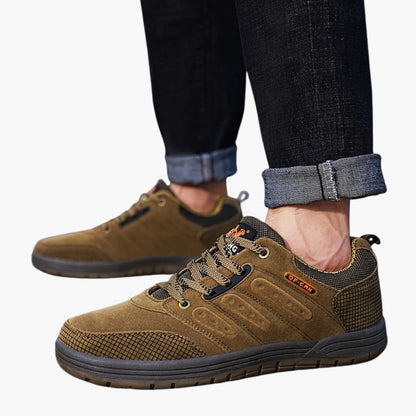 Elarova | Herren-Wanderschuhe mit Schnürverschluss und strukturierter Außensohle