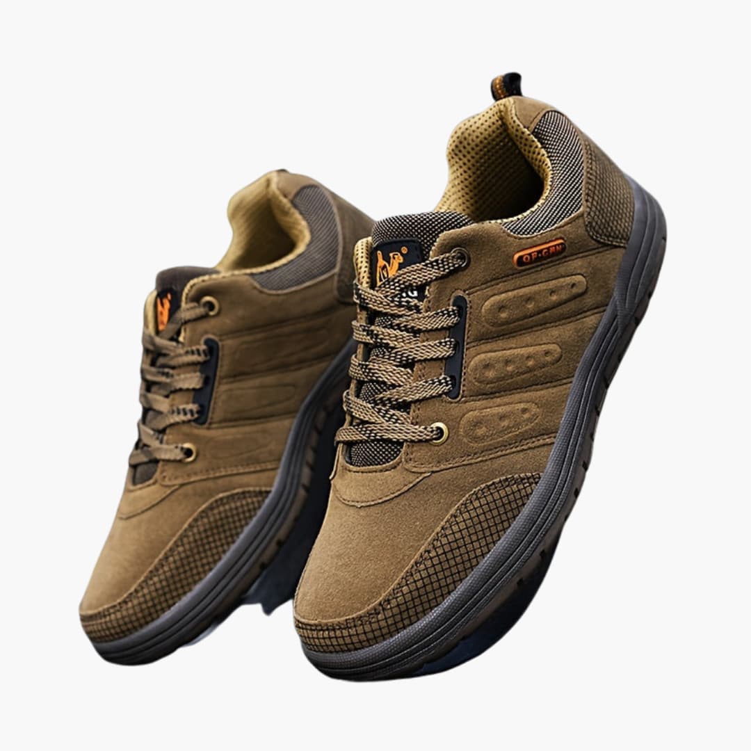 Elarova | Herren-Wanderschuhe mit Schnürverschluss und strukturierter Außensohle