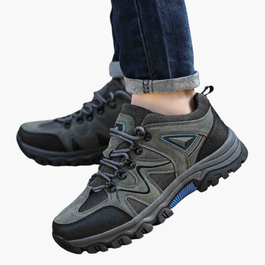 Elarova | Herren-Wanderschuhe mit Schnürverschluss und strukturierter Außensohle