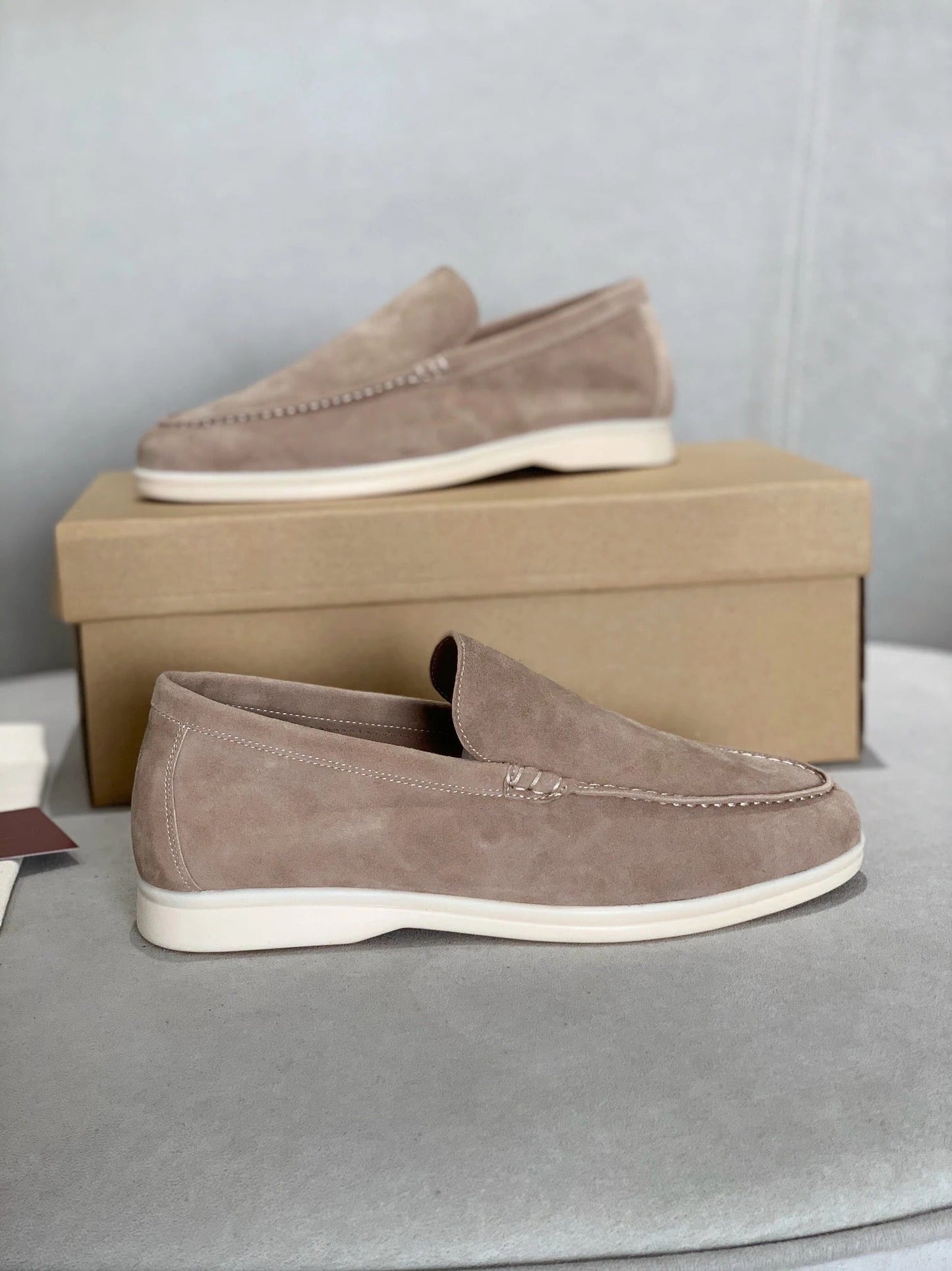Elarova | Herren Wildleder Slipper