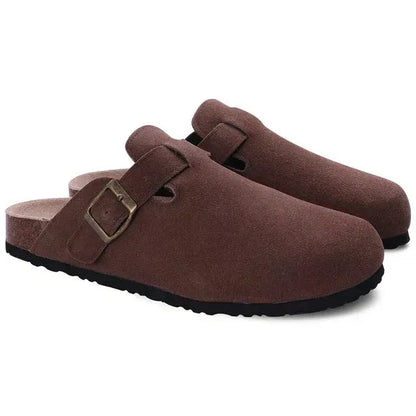 Elarova | Herren Wildleder Slipper Im Zeitlosen Chic