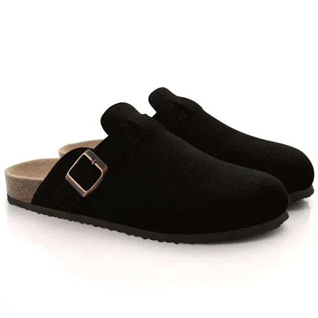 Elarova | Herren Wildleder Slipper Im Zeitlosen Chic