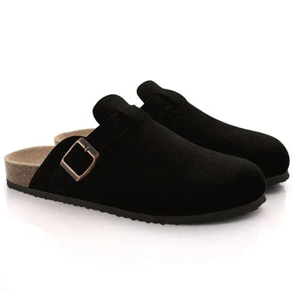 Elarova | Herren Wildleder Slipper Im Zeitlosen Chic