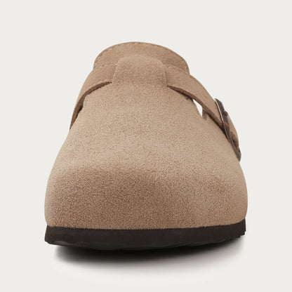 Elarova | Herren Wildleder Slipper Im Zeitlosen Chic