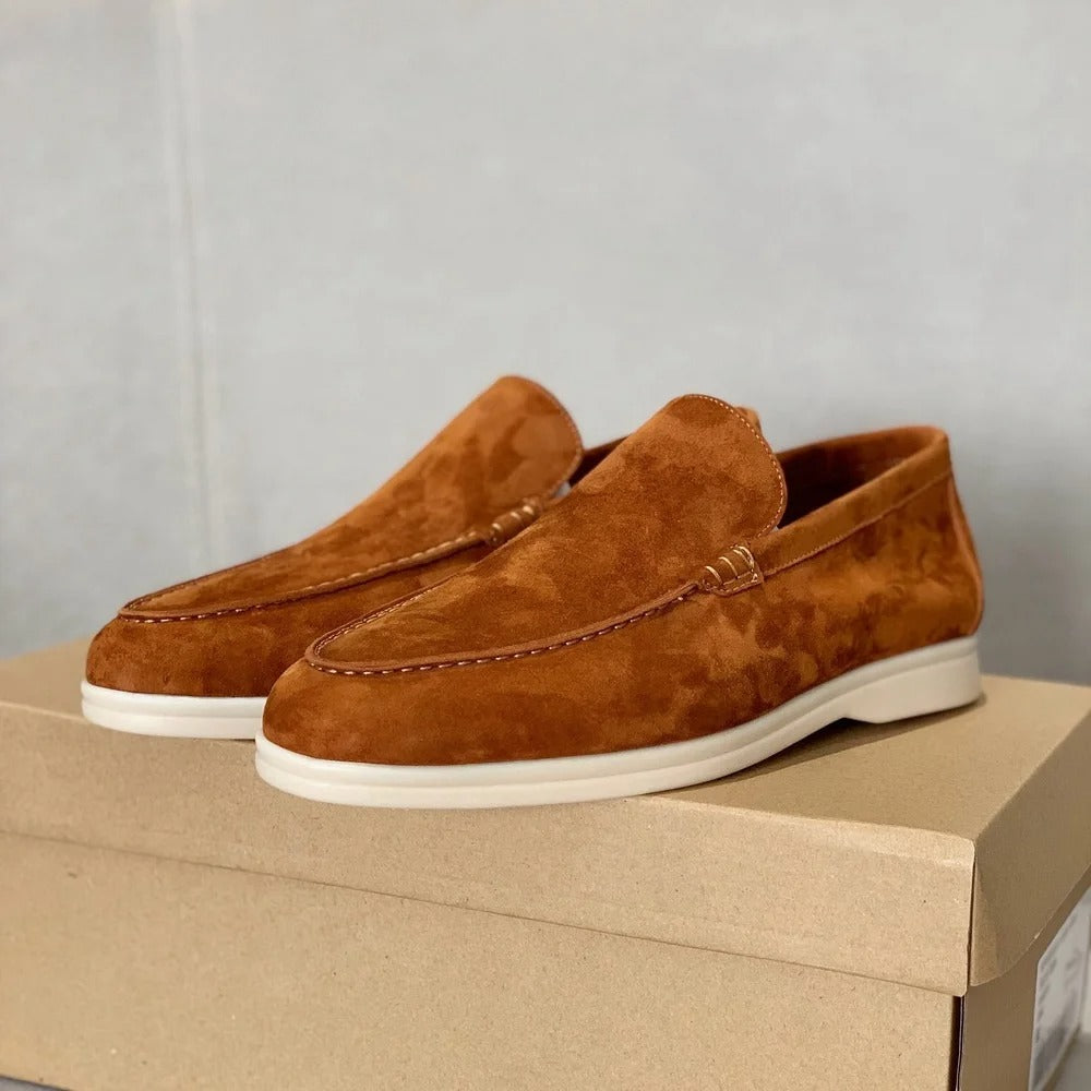 Elarova | Herren Wildleder Slipper