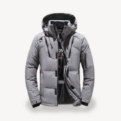 Elarova | Herren Winter Pufferjacke mit Kapuze