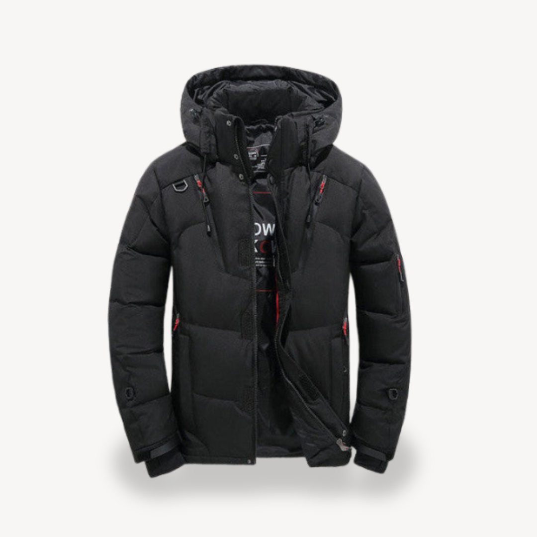 Elarova | Herren Winter Pufferjacke mit Kapuze