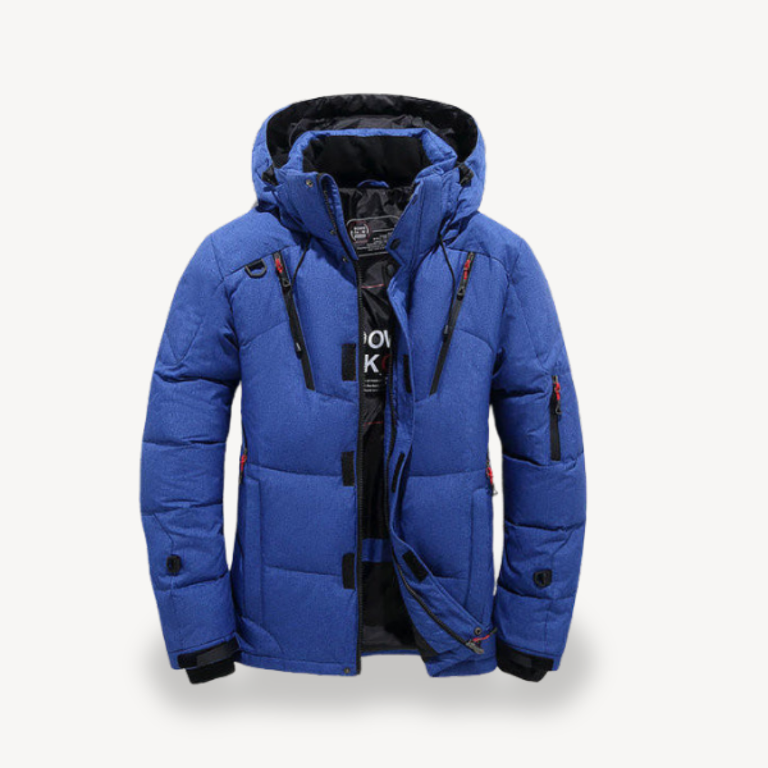Elarova | Herren Winter Pufferjacke mit Kapuze