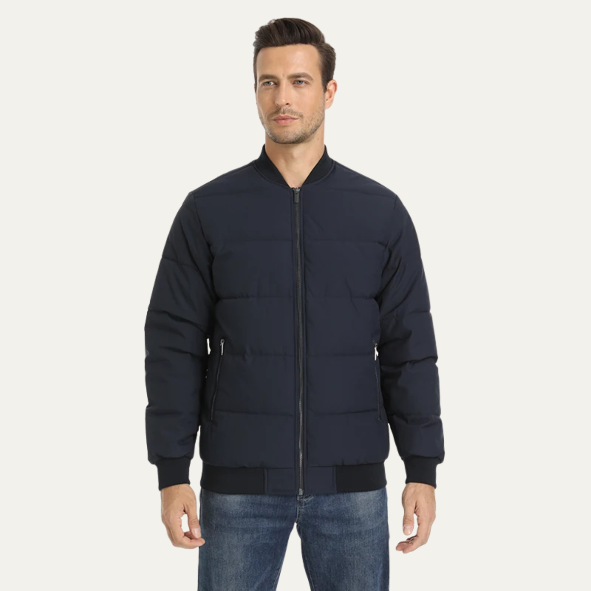 Elarova | Herren Winter Steppjacke Bomberjacke
