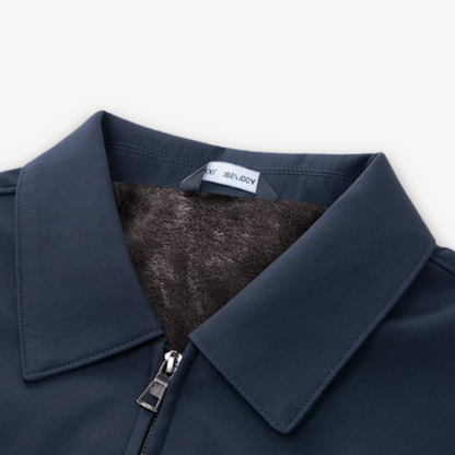 Elarova | Herren-Winterjacke aus Wollmischung – Pelzgefütterte, warme Oberbekleidung