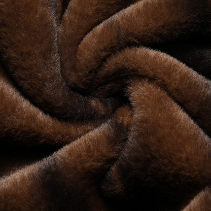 Elarova | Herren-Winterjacke aus Wollmischung – Pelzgefütterte, warme Oberbekleidung