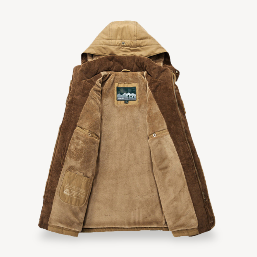 Elarova | Herren Winterjacke mit Fleecefutter