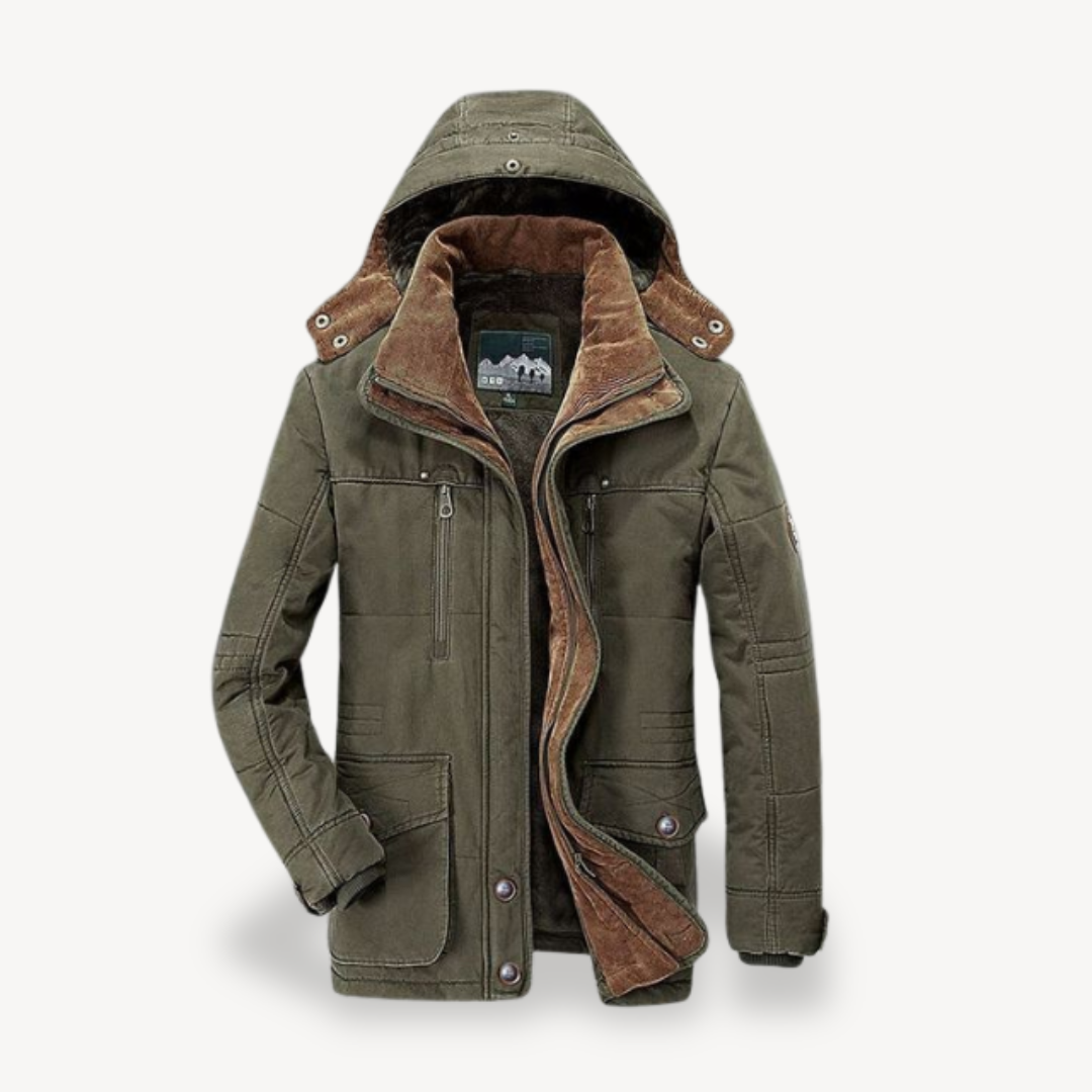 Elarova | Herren Winterjacke mit Fleecefutter