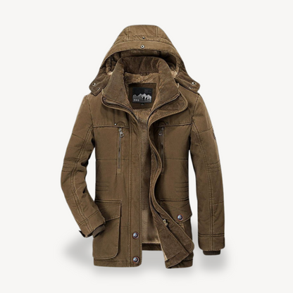 Elarova | Herren Winterjacke mit Fleecefutter