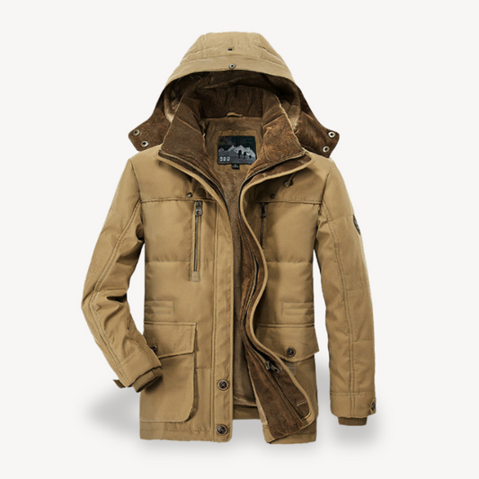 Elarova | Herren Winterjacke mit Fleecefutter