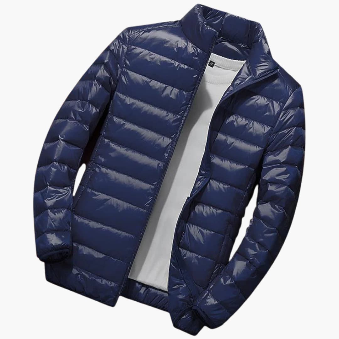 Elarova | Herren-Winterjacke mit Kapuze und Steppdesign