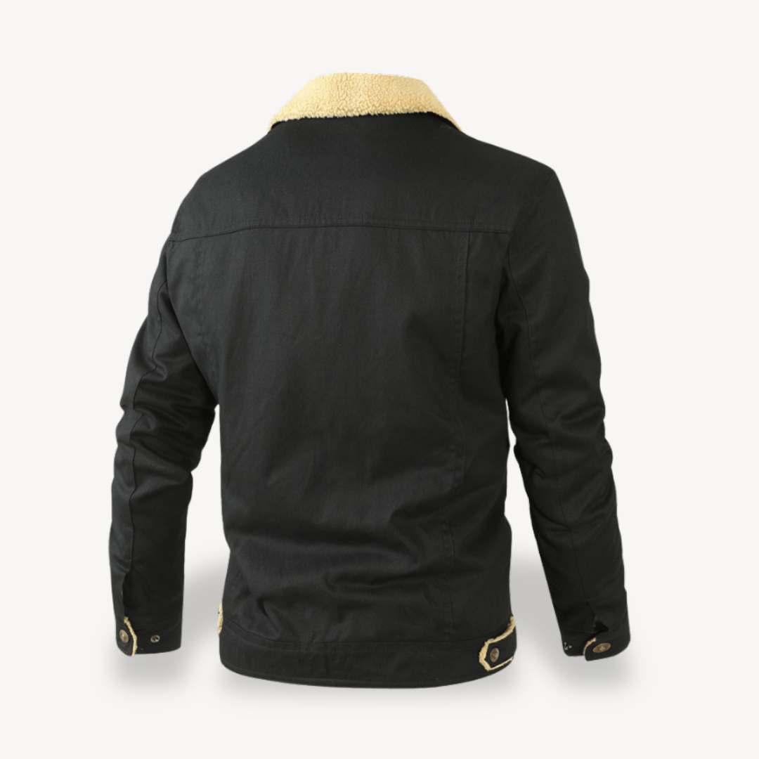 Elarova | Herren-Winterjacke mit Sherpa-Futter