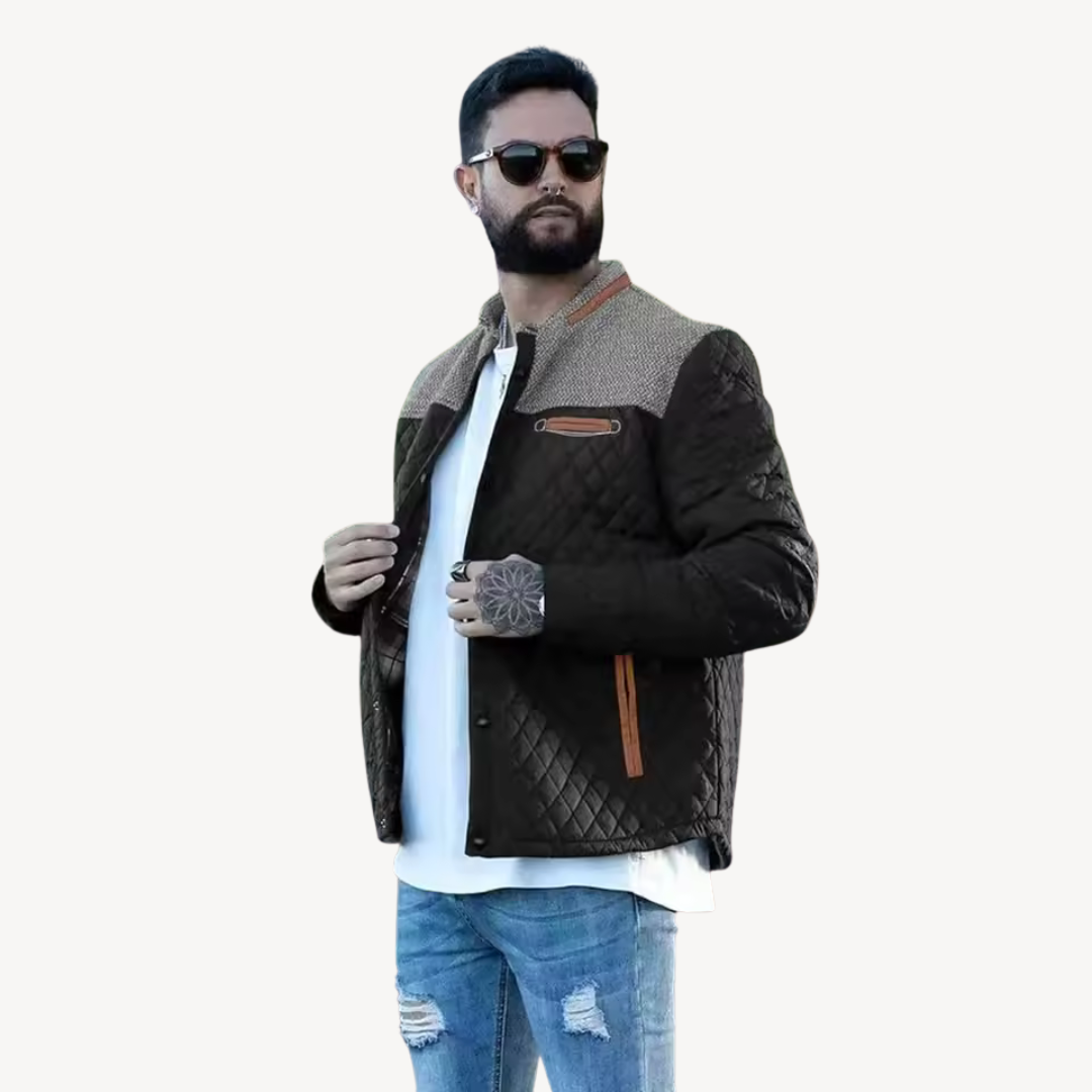 Elarova | Herren-Winterjacke mit Sherpa-Futter