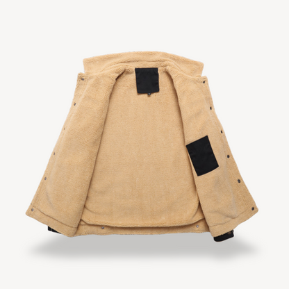 Elarova | Herren-Winterjacke mit Sherpa-Futter