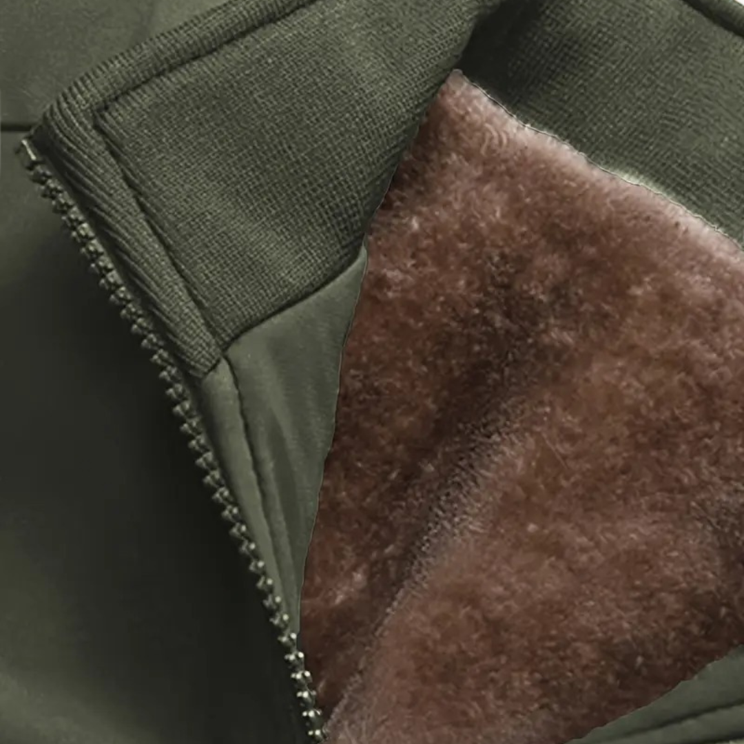 Elarova | Herren-Winterjacke mit Sherpa-Futter