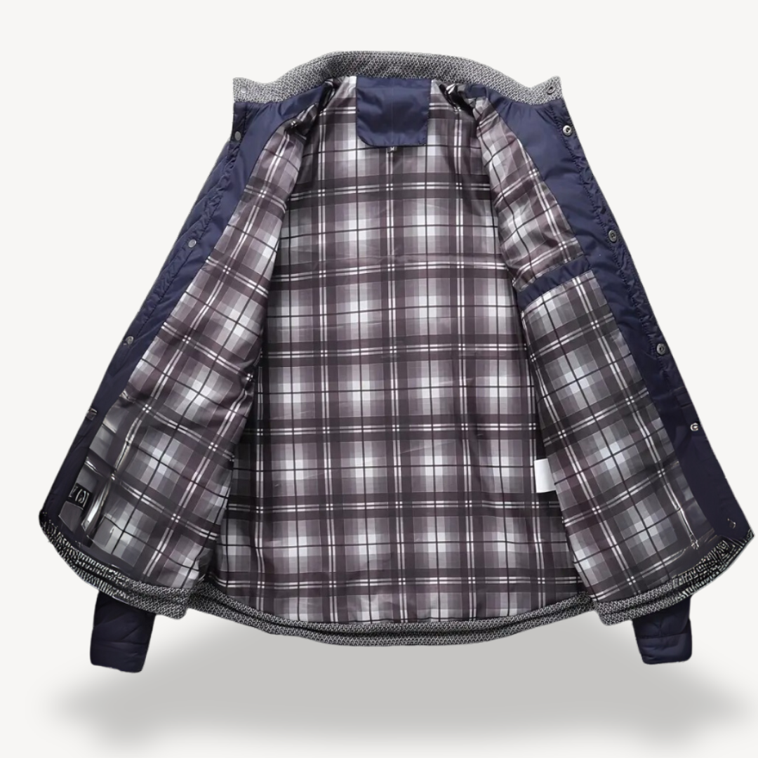 Elarova | Herren-Winterjacke mit Sherpa-Futter