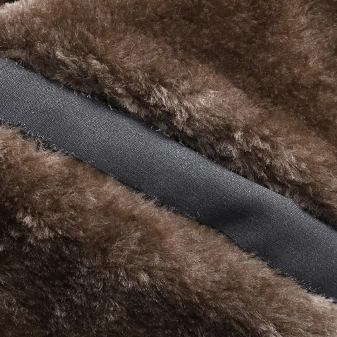 Elarova | Herren-Winterjacke mit Sherpa-Futter