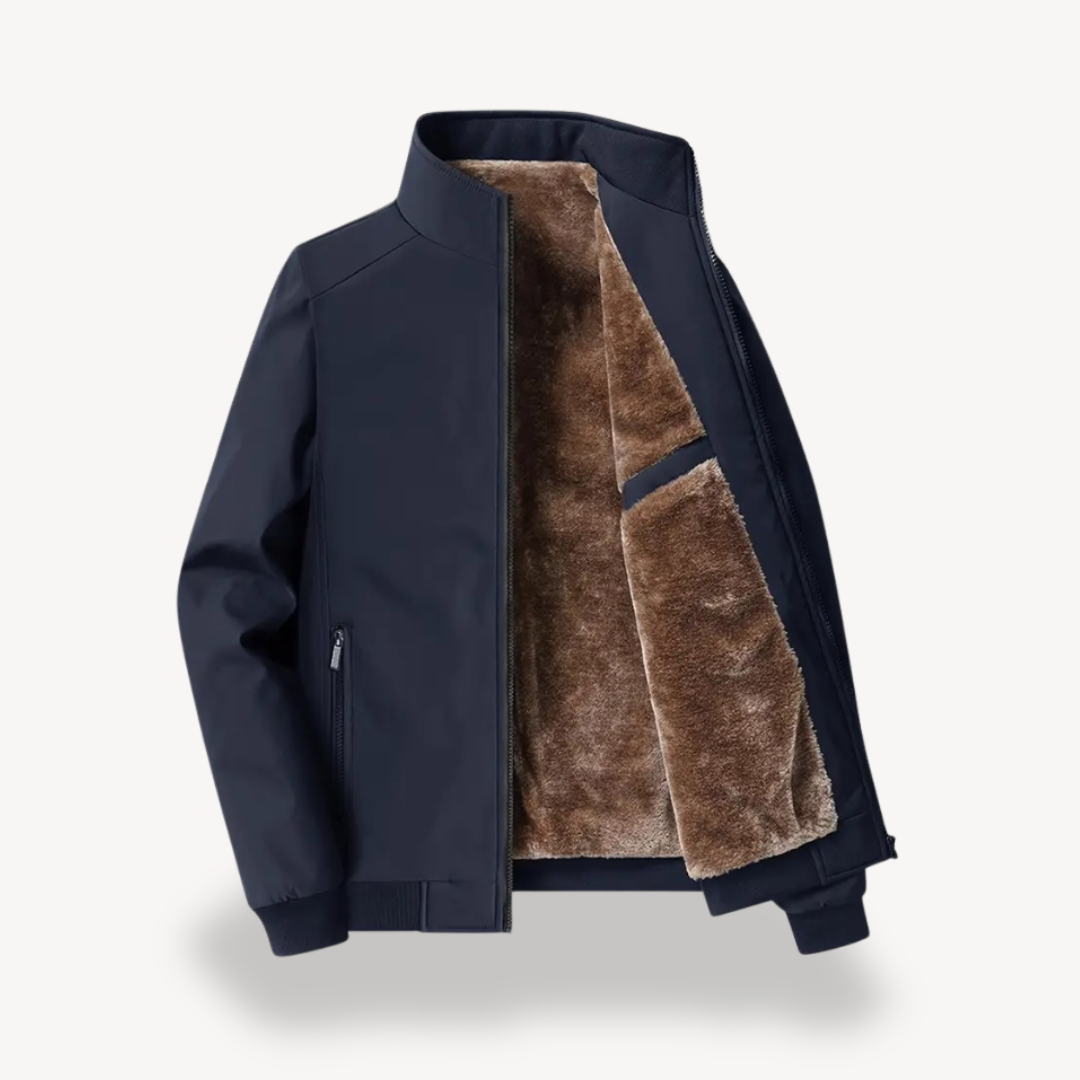 Elarova | Herren-Winterjacke mit Sherpa-Futter