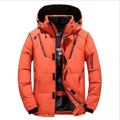 Elarova | Herren-Winterparka mit Kapuze - Warmer, winddichter Schneeparka für kalte Tage