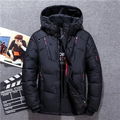Elarova | Herren-Winterparka mit Kapuze - Warmer, winddichter Schneeparka für kalte Tage