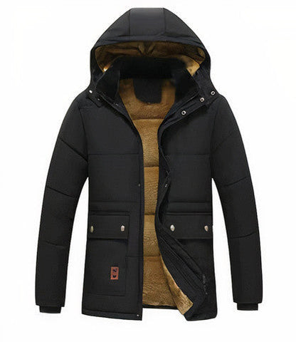 Elarova | Herren-Winterparka mit abnehmbarer Kapuze