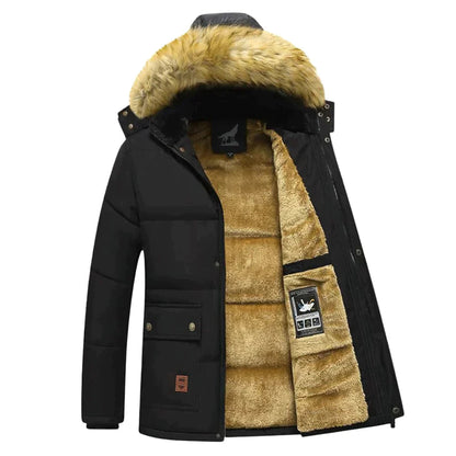 Elarova | Herren-Winterparka mit abnehmbarer Kapuze