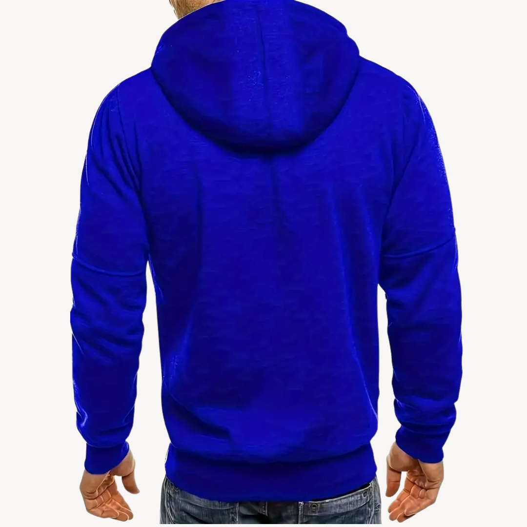 Elarova | Herren Zip Hoodie Baumwollfleece
