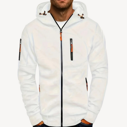 Elarova | Herren Zip Hoodie Baumwollfleece
